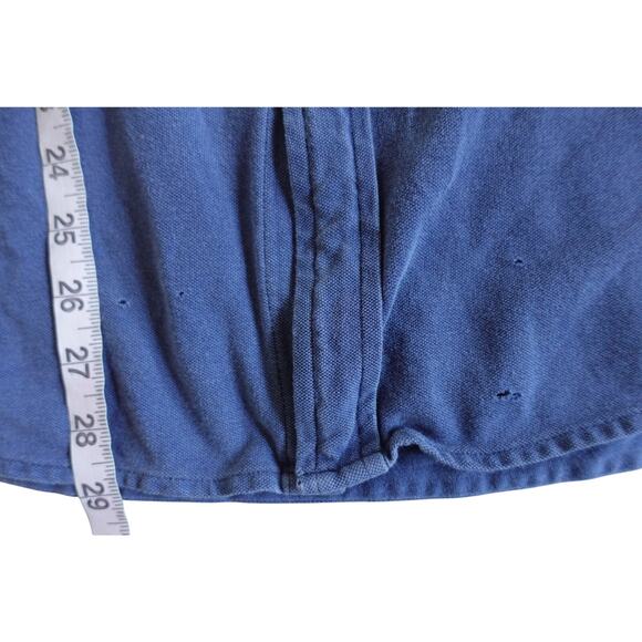 Ralph Lauren Mens Featherweight Mesh Button Up Shirt XL Blue Cotton Long Sleeve - Picture 8 of 9